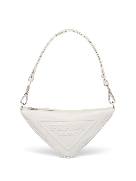 prada triangle leather pouch|farfetch Prada bags.